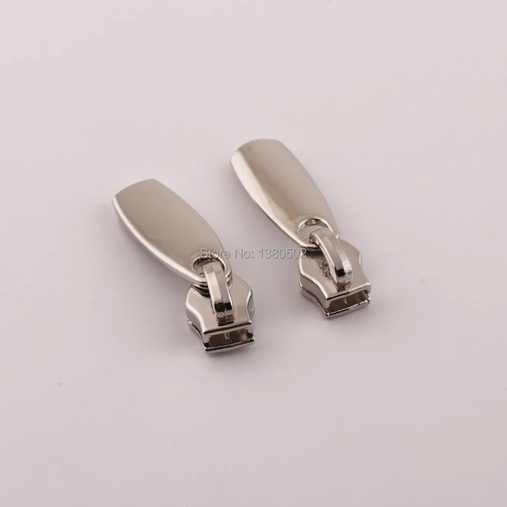 10pcs/lot Metal Silver color alloy zipper sliders pulls heads for bag backpack Sewing Accessories | Дом и сад
