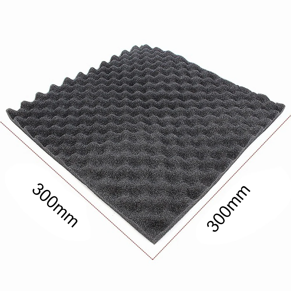 Recording Studio Soundproof Wedge Foam Video Room Sound Noise Insulation Sponge Wall Deadening |