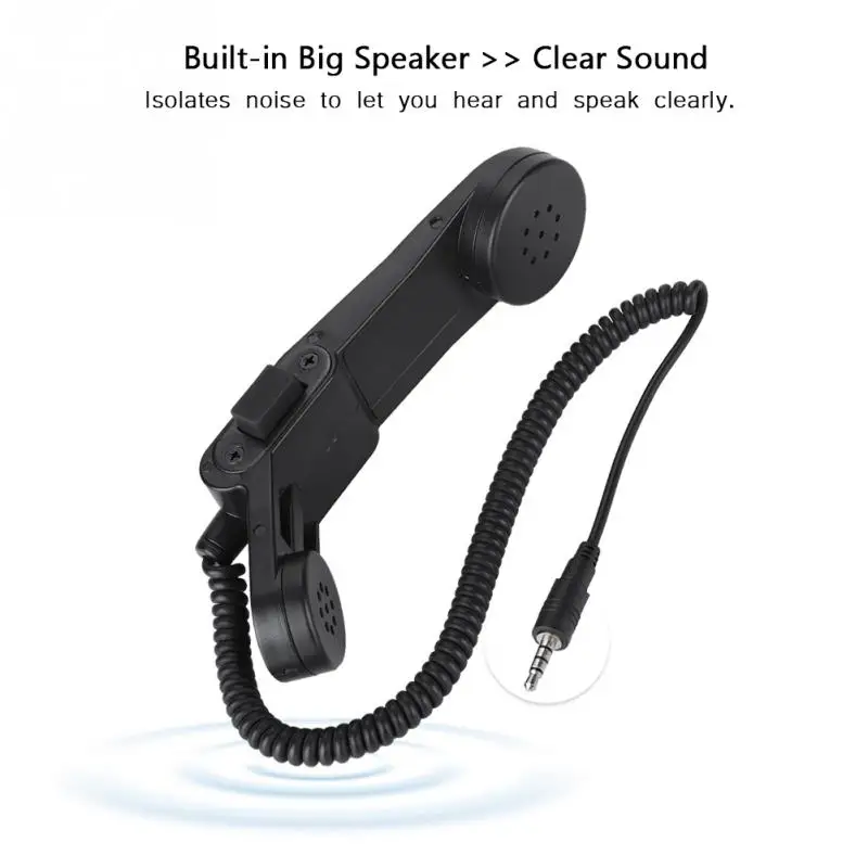 Ручной микрофон для динамика HiFi Sound через плечо/ручной телефонная трубка в стиле