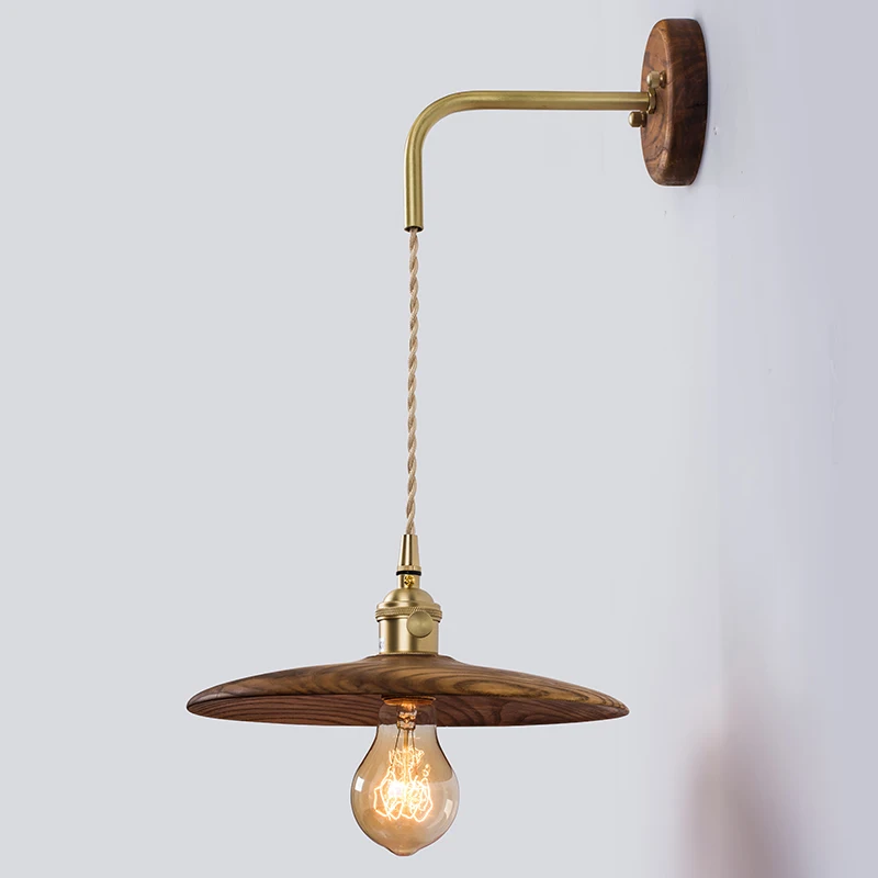 EL орех Бронза Длинные настенный светильник современный Гостиная Спальня