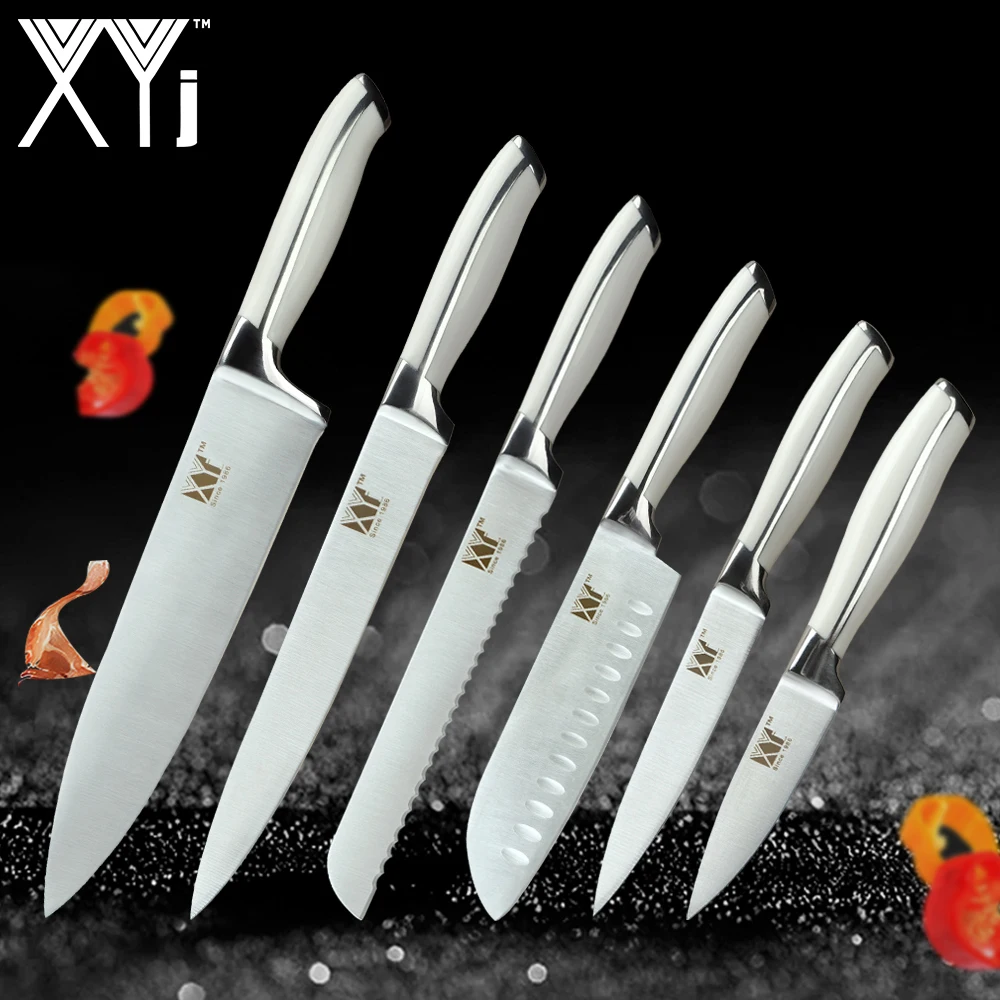 XYj кухонные ножи Аксессуары Новое поступление 2019 Фрукты Утилита сантоку шеф