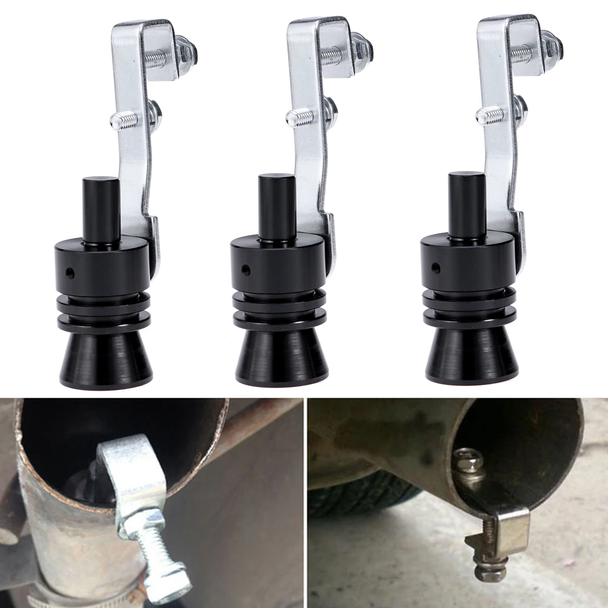 1 шт. алюминиевый сплав авто автомобиль турбозвук выхлопной трубы выдувного