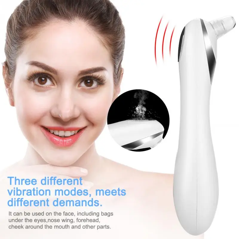 2 In 1 Electric Blackhead Removal Face Eye Massager Vacuum Pores Cleanser Pimple Suction Tool Clean | Красота и здоровье