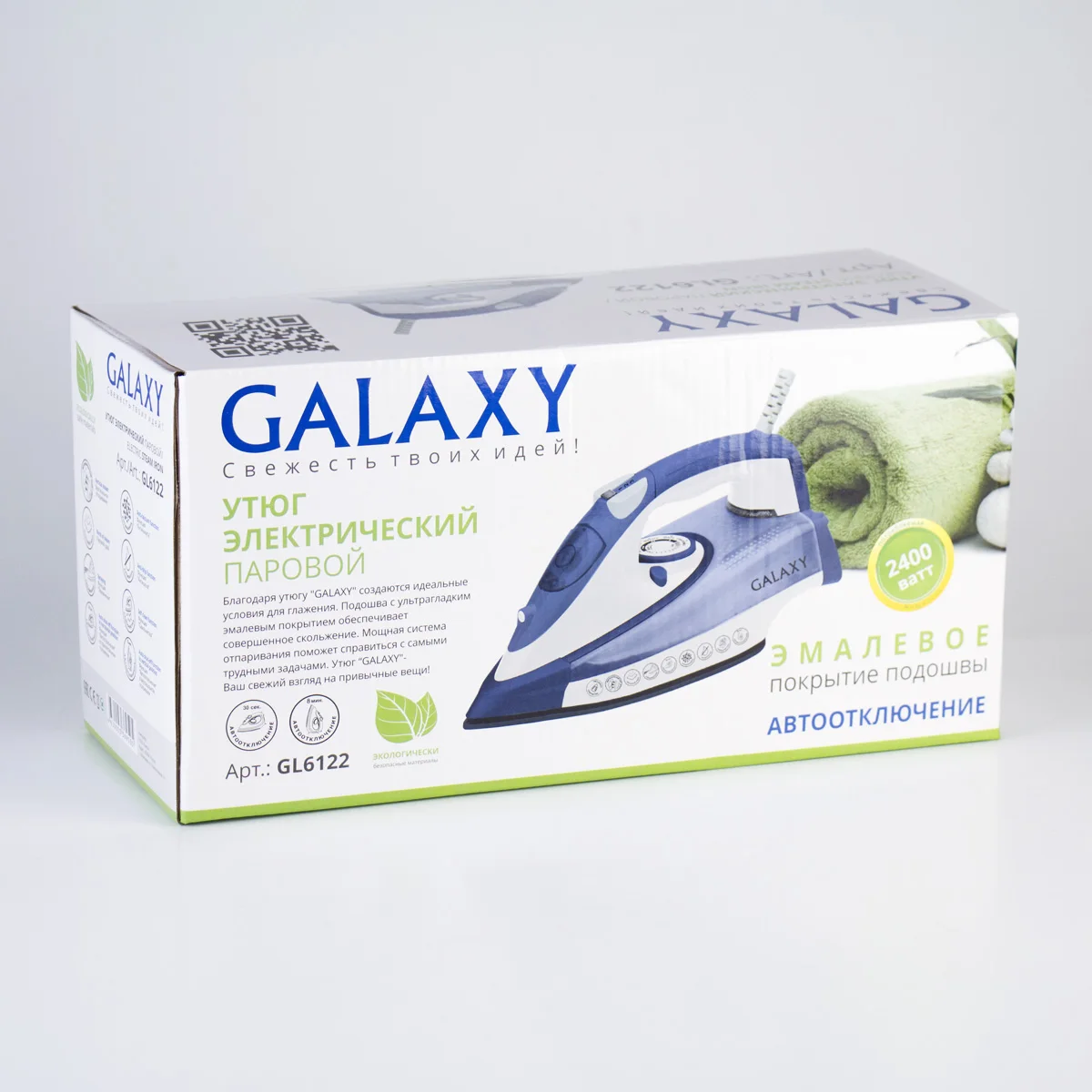 Утюг Galaxy GL 6122 (синий) (Мощность 2400 Вт объем резервуара для воды 320 мл защита от