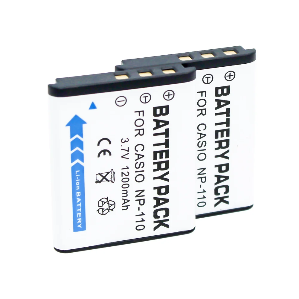 CNP-110/BN-VG212U литий-ионный аккумулятор (2-Pack) + USB зарядное устройство для цифровой