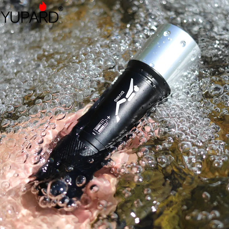 YUPARD Дайвинг дайвер XM L2 T6 LED Белый Желтый 60 м фонарь Водонепроницаемый фонарик