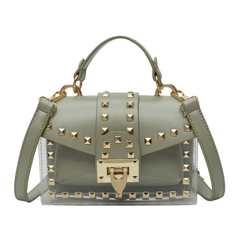 Прозрачная Сумка-тоут через плечо для женщин лето 2019 роскошные сумки из ПВХ