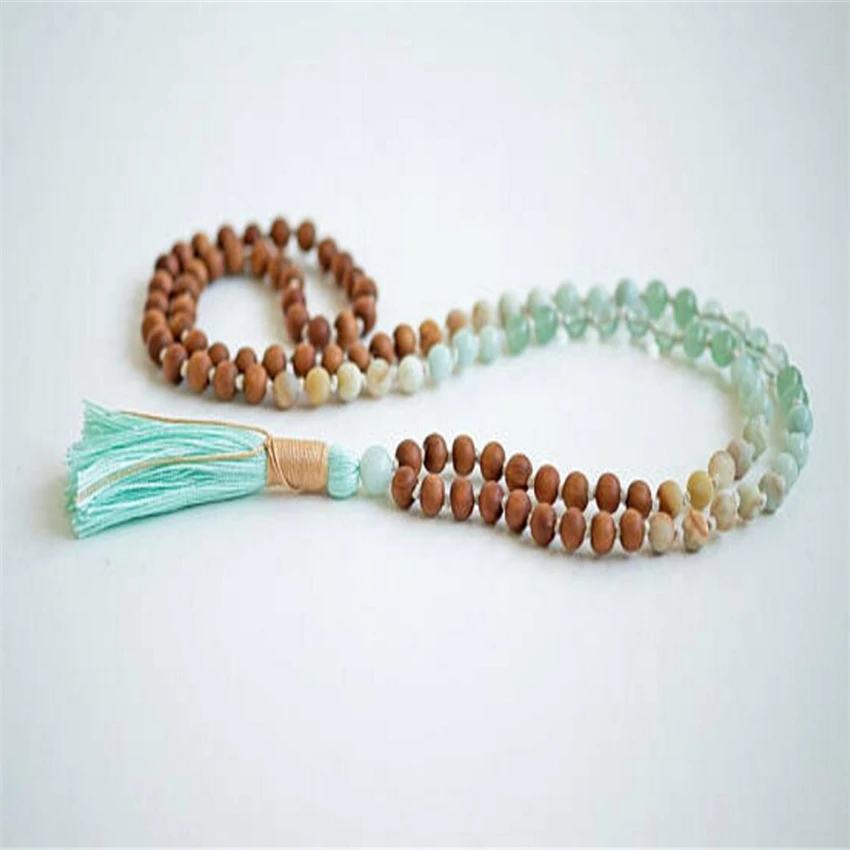 6MM Sandalwood Seven chakra colors Necklace Tassels Wrist Wristband energy Bless MONK Meditation Buddhism Lucky Chakas | Украшения и