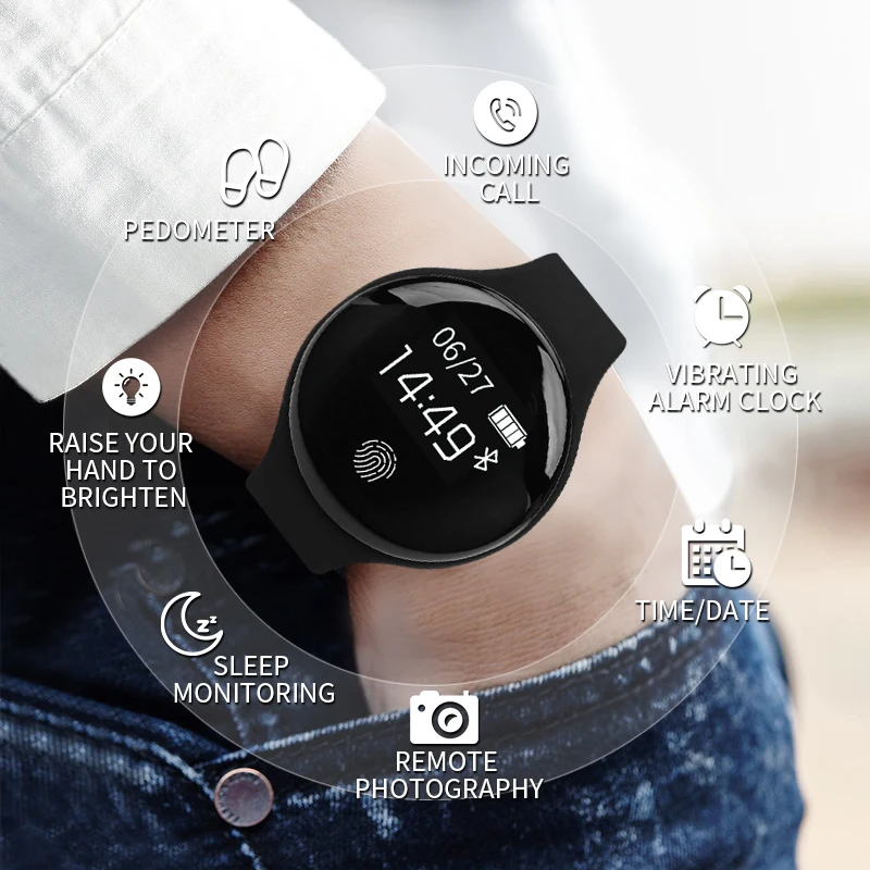 SENSTHEN Bluetooth Смарт часы для IOS Android мужчин и женщин Спорт интеллектуальный счетчик