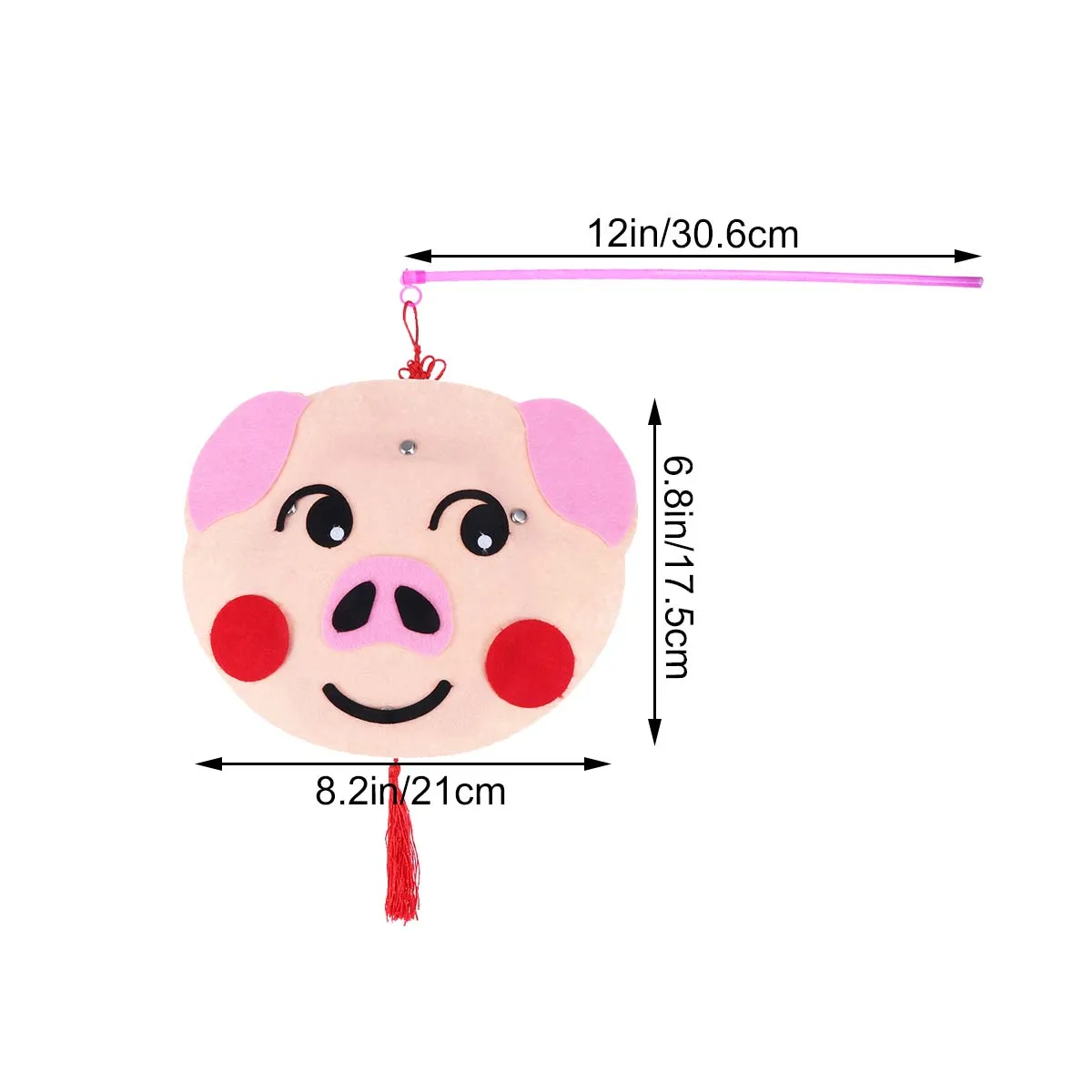1pc Kids Cartoon Lanterns DIY Handmade Chinese Zodiac Signs Animal Material Package (Pig) | Игрушки и хобби