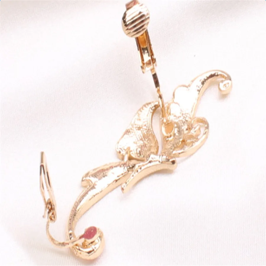 Butterfly Earrings Elf No Holes Ear Clip Hook Female | Украшения и аксессуары