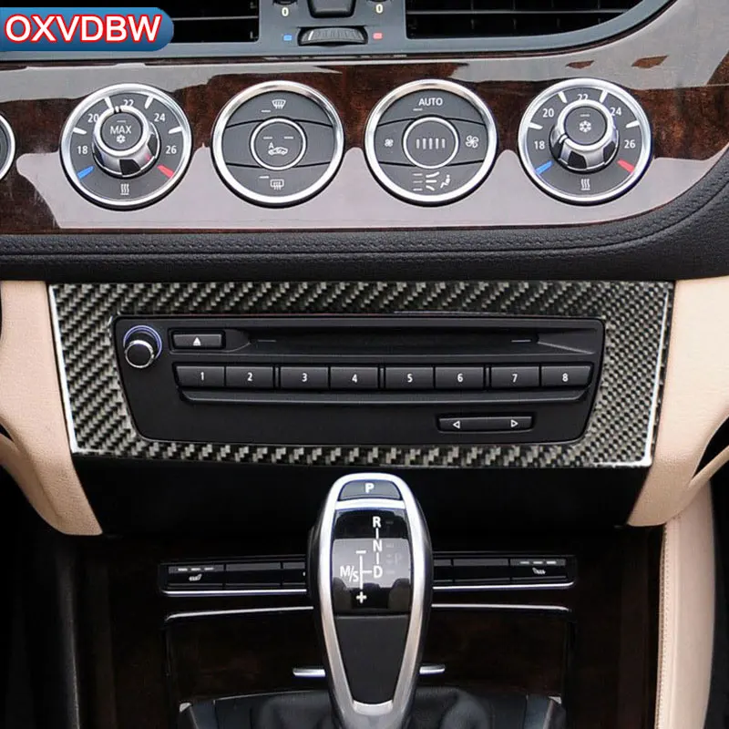Для bmw z4 e89 аксессуары из углеродного волокна внутренняя центральная консоль CD