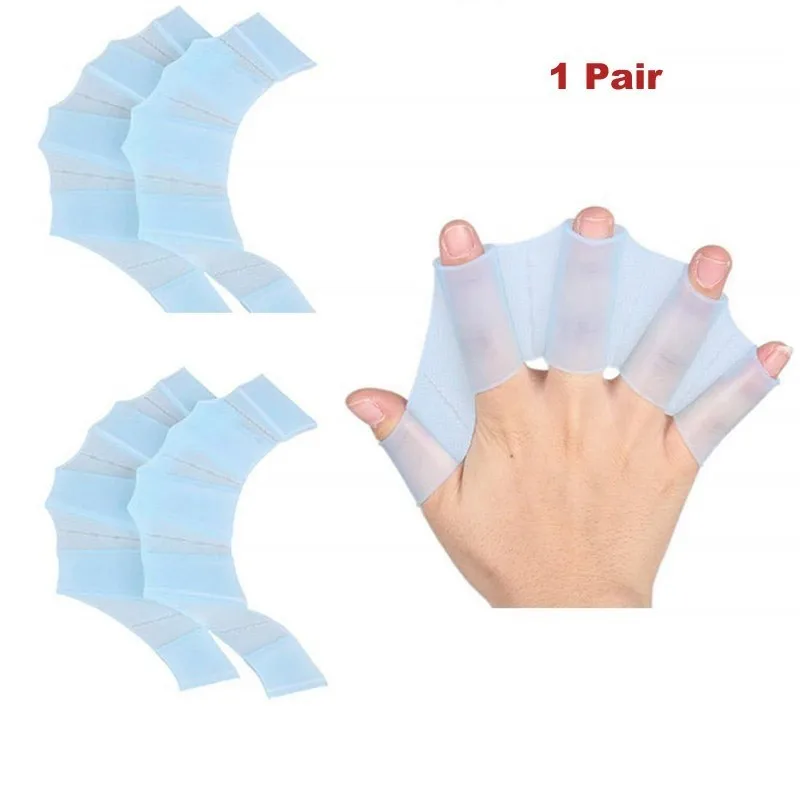 Silicone Frog Hand Swimming Fins Handcuffs Flippers Swim Palm Finger Webbed Gloves Paddle Glove Equipment Improve Slip |