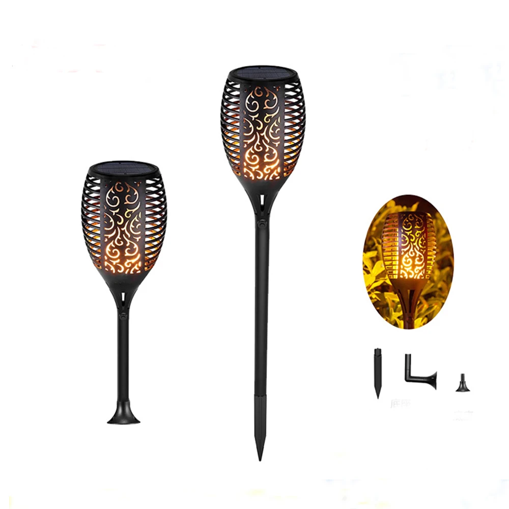 Открытый сад пейзаж Водонепроницаемый мерцающее пламя Солнечный фонарь Газон