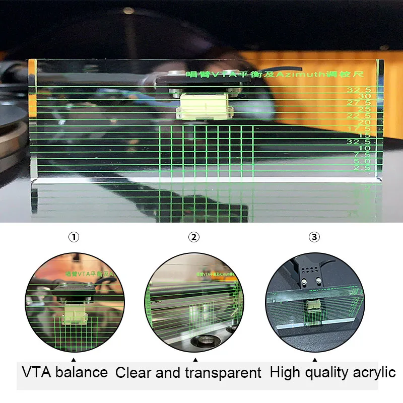 LP Azimuth Vinyl Records Ruler Level VTA balance of the Singing Arm High Quality Acrylic | Электроника