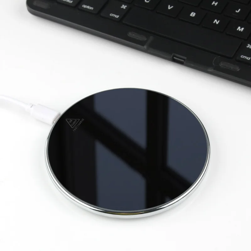 LISM Mirror 15 Вт беспроводное быстрое зарядное устройство для iPhone XS Max XR 8 Plus Sam sung S8 S9 Note