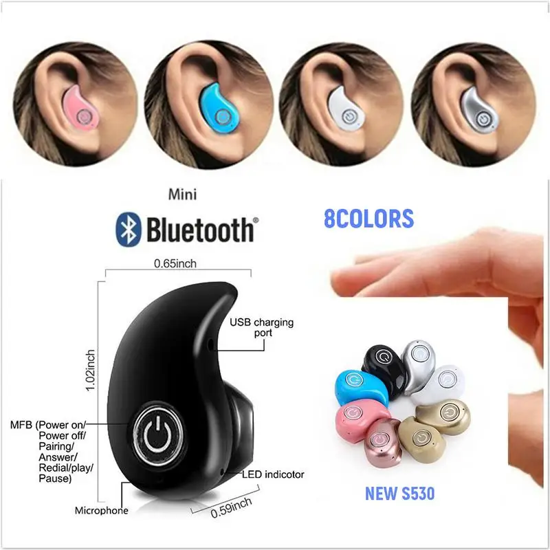 Беспроводные bluetooth наушники обновленные мини с незаметной музыкой