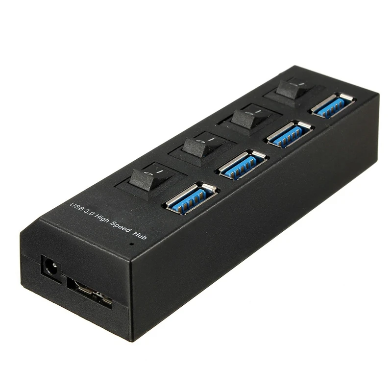 4 порта USB 3 0 концентратор сплиттер адаптер + кабель и источник питания