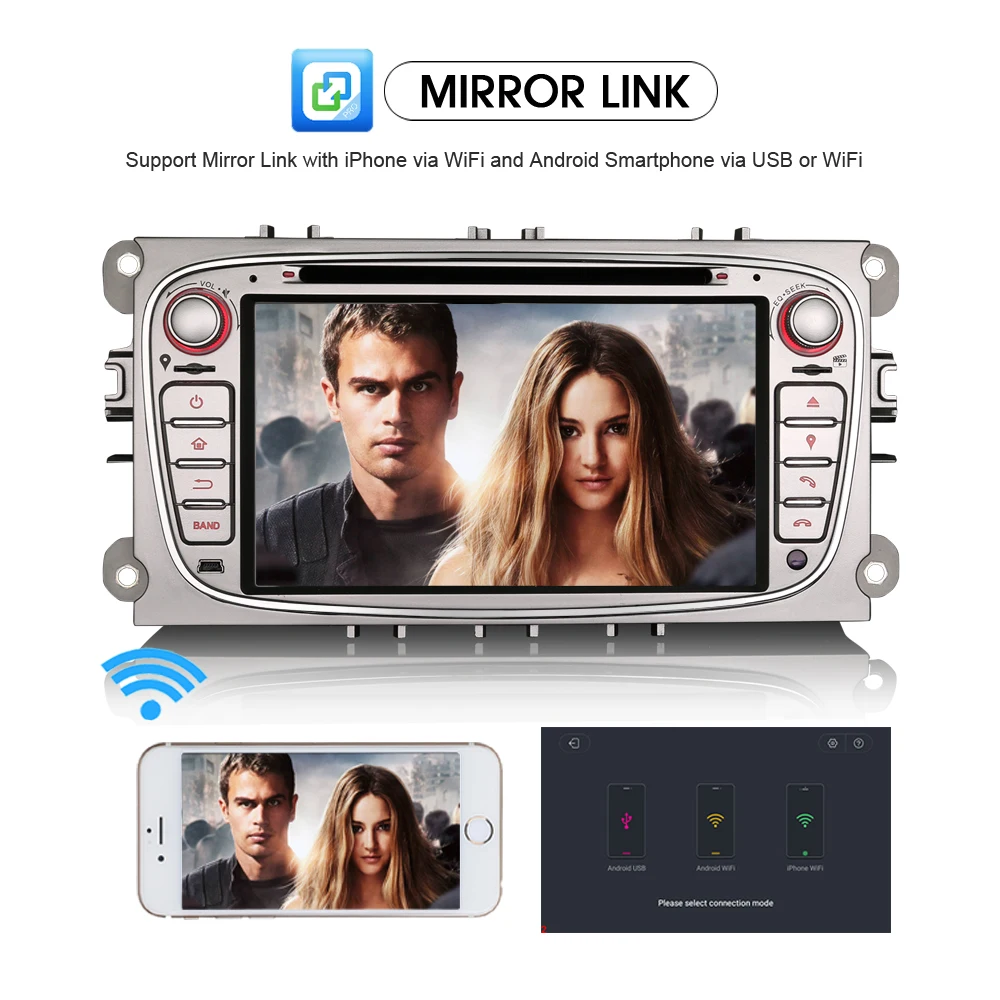 Автомагнитола 7 дюймов Android 8 0 Sat Navi DAB + OBD RDS WiFi 3G радио DVR стерео Bluetooth GPS навигация
