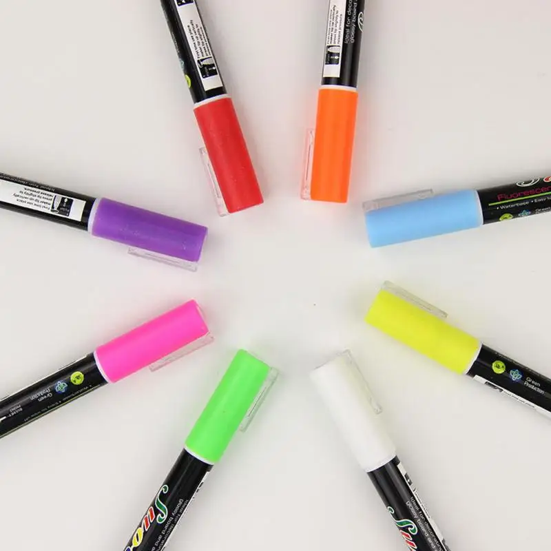 1 шт. стираемые разноцветные маркеры с жидким мелом 8 цветов|liquid chalk marker pen|chalk penliquid
