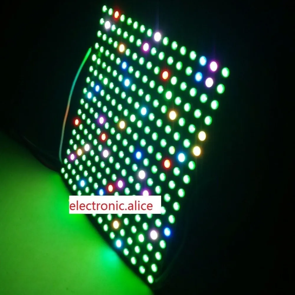 Новинка 5 в 64 256 пикселей WS2811 WS2812B 5050 RGB светодиодная цифровая Гибкая панель