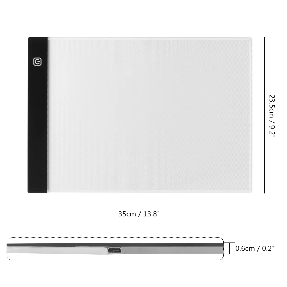 Светодиодный ультратонкий планшет A4 со стразами 3 5 мм приклеивается к