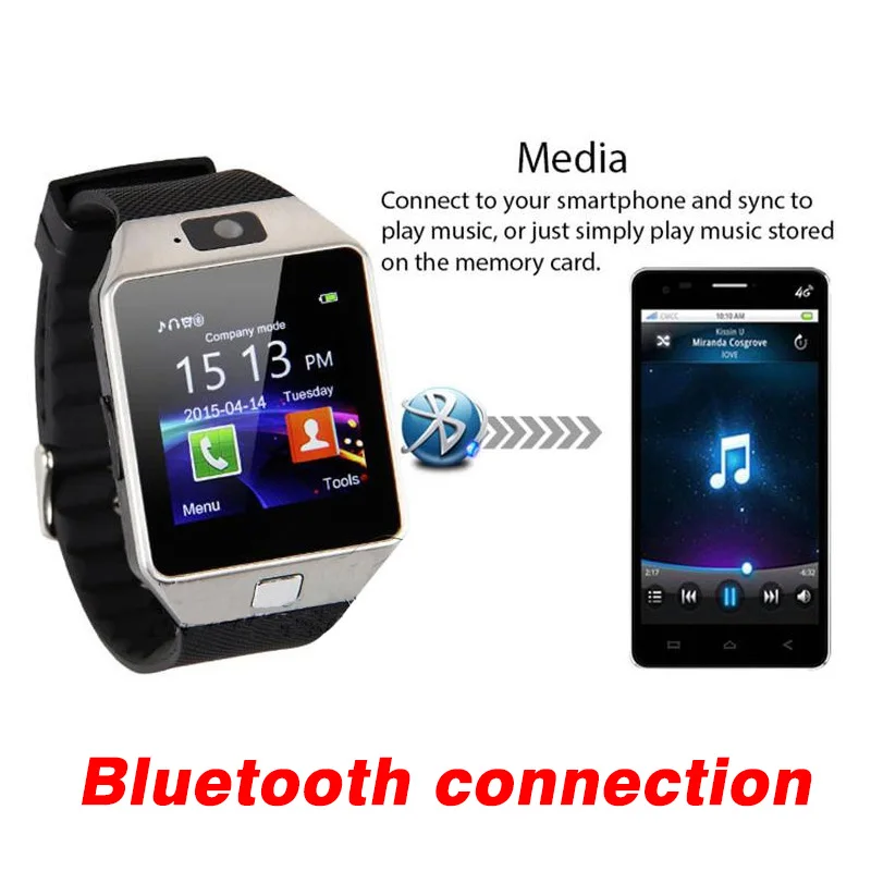 Новинка DZ09 умные часы для мужчин sim карта Bluetooth телефон спортивные звонки SMS