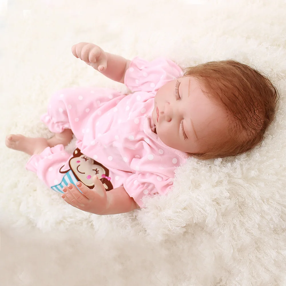 18 дюймов ручной работы Reborn Baby Doll новорожденный Реалистичная мягкая силиконовая кукла винил мальчик