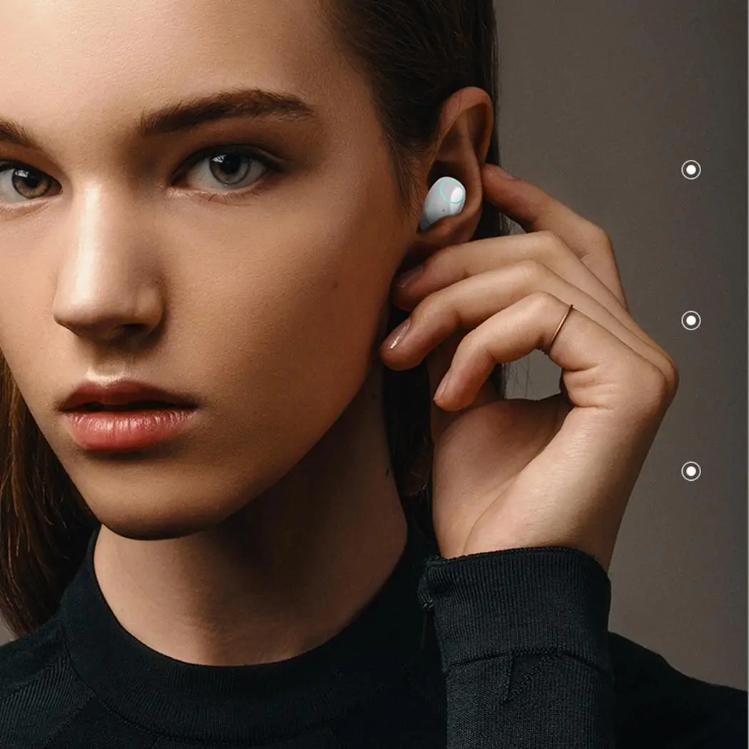 Портативные водостойкие мини наушники беспроводные Bluetooth 400 мАч 2 3 часа с