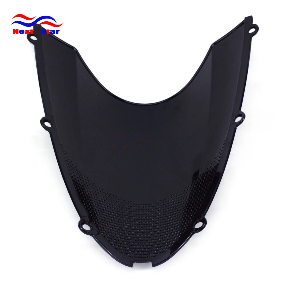 Motorcycle ABS Black Plastic Windshield Windscreen For KAWASAKI Ninja ZX6R ZX636 2005-2008 ZX10R 2006 2007 ZX 6R 636 10R | Автомобили и