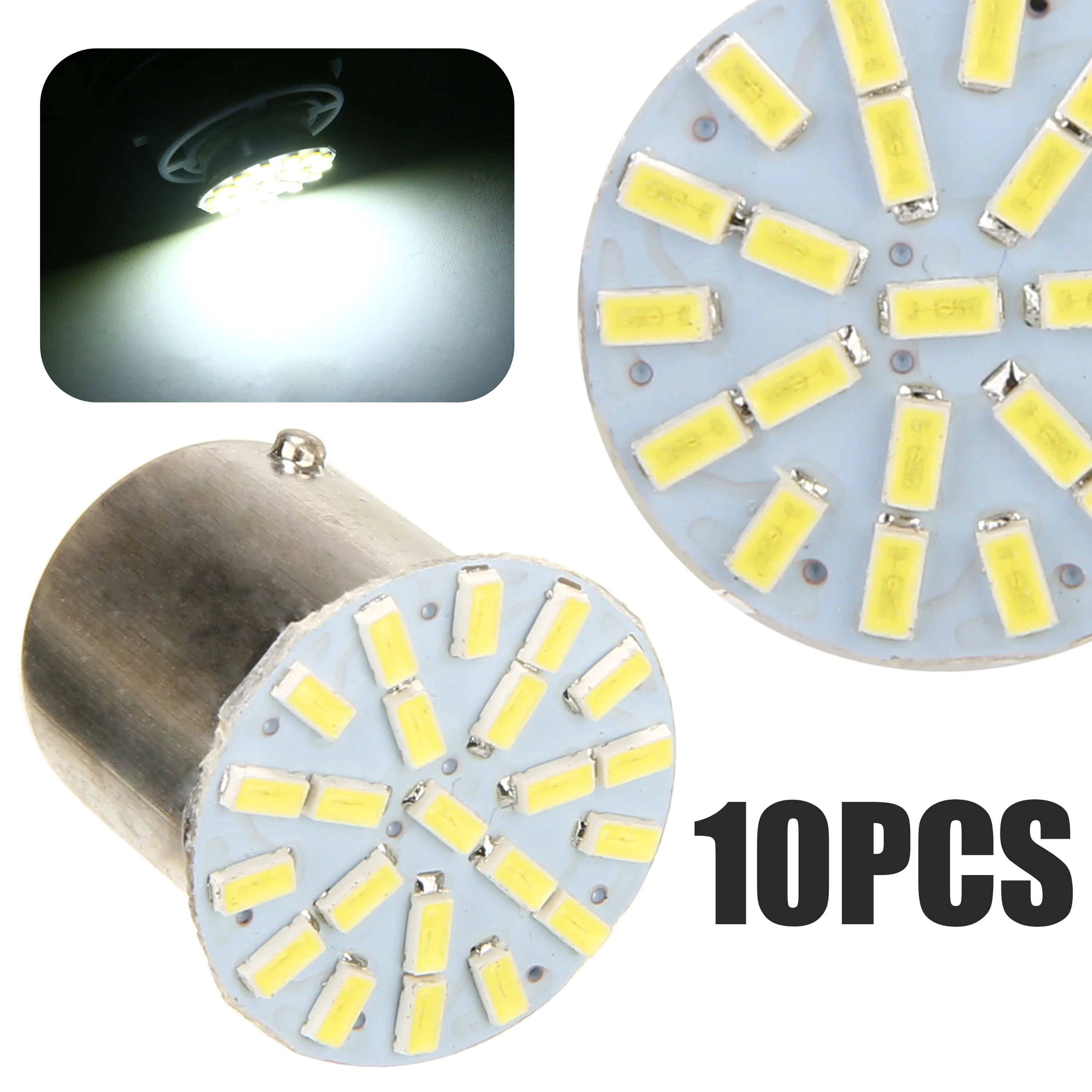 10 шт. 24 В 1156 BA15S 1206 22SMD светодиодный автомобильный фонарь заднего хода