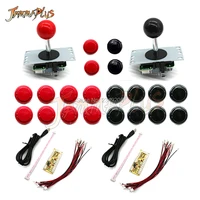 diy arcade game handle kit 5 pin joystick sanwa push button zero delay usb board with wire set for pc raspberry pi 1 2 3 control