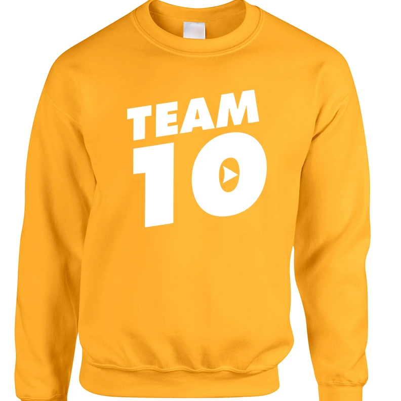 Толстовка для взрослых Team 10 Горячий крутой Топ | Мужская одежда