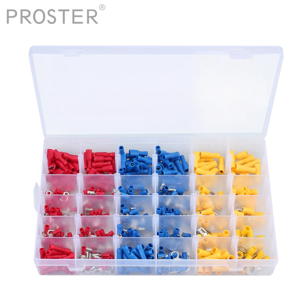 PROSTER 480 шт. Кабельный наконечник обжимной соединитель припоя Разъем плоский для