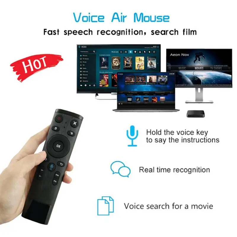 Q5 Голосовое управление Fly Air Mouse для Gyro Sensing Game 2 4 GHz беспроводной микрофон