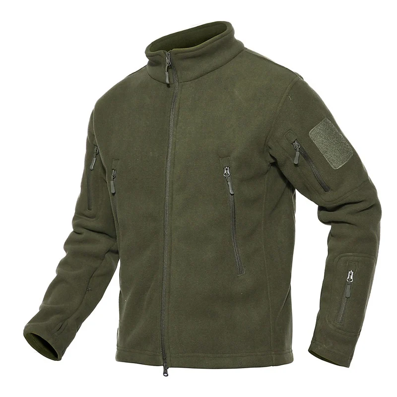 Uniqstore зимняя тактическая флисовая куртка Мужская город много карманов теплая