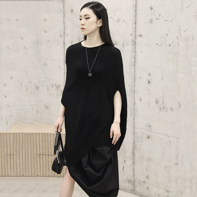 CHICEVER 2019 Spring Women's Sweaters Tops Female O Neck Sleeveless Irregular Hem Knitted Sweater Pullovers Casual Clothes New | Женская
