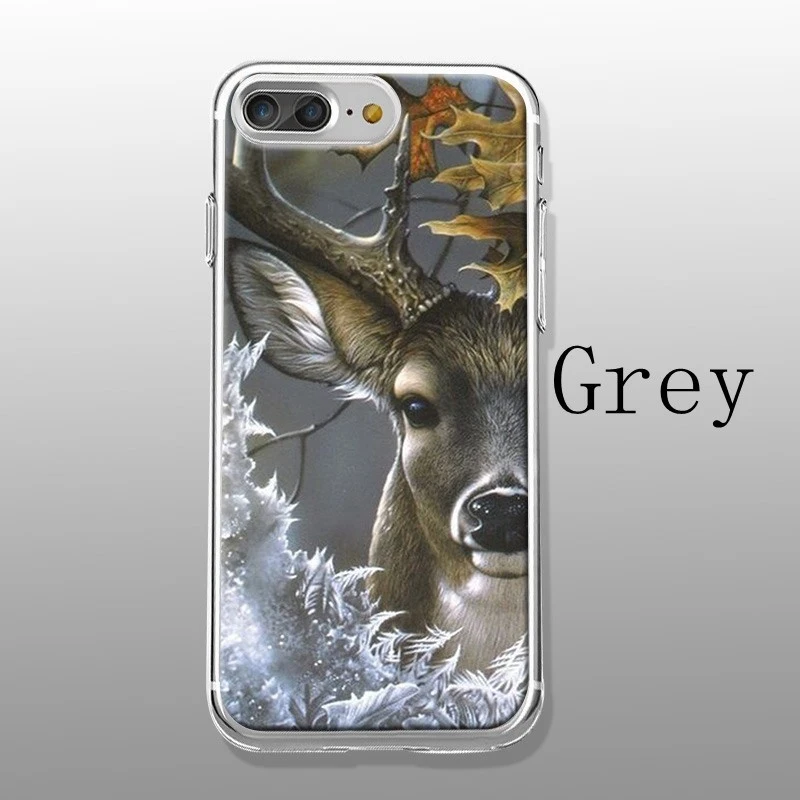 KISSCASE Винтажный чехол с рисунком леса оленя для iPhone 5S SE 6 S 7 8 Plus мягкие Мультяшные