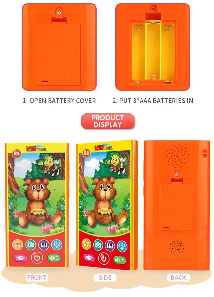 RCtown детская электронная Мобильная игрушка телефон для раннего развития | Игрушки
