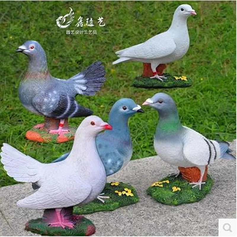 

Оригинальные украшения для дома из смолы, птичий домик, ремесла, искусство для свадьбы, офиса, рождественский подарок, счастливый голубь мира, мебель, европейский стиль