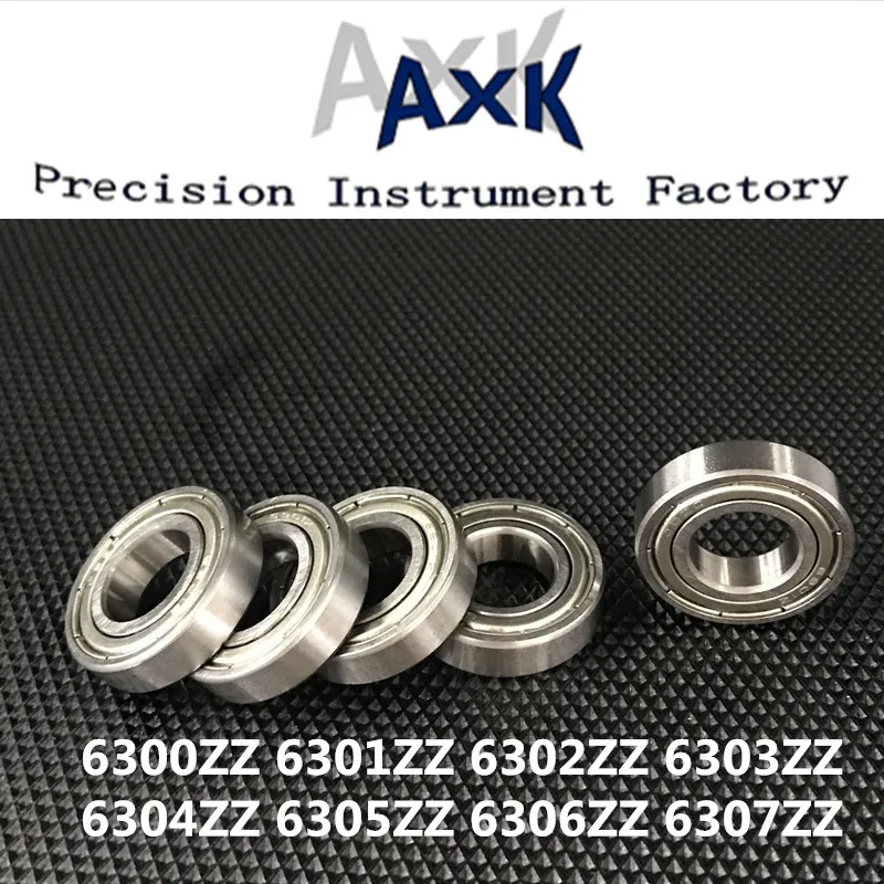 2021 Hot Sale Axk 1pcs Metal Shielded 6300zz 6301zz 6302zz 6303zz 6304zz 6305zz 6306zz 6307zz Steel Ball Bearing Deep Groove |