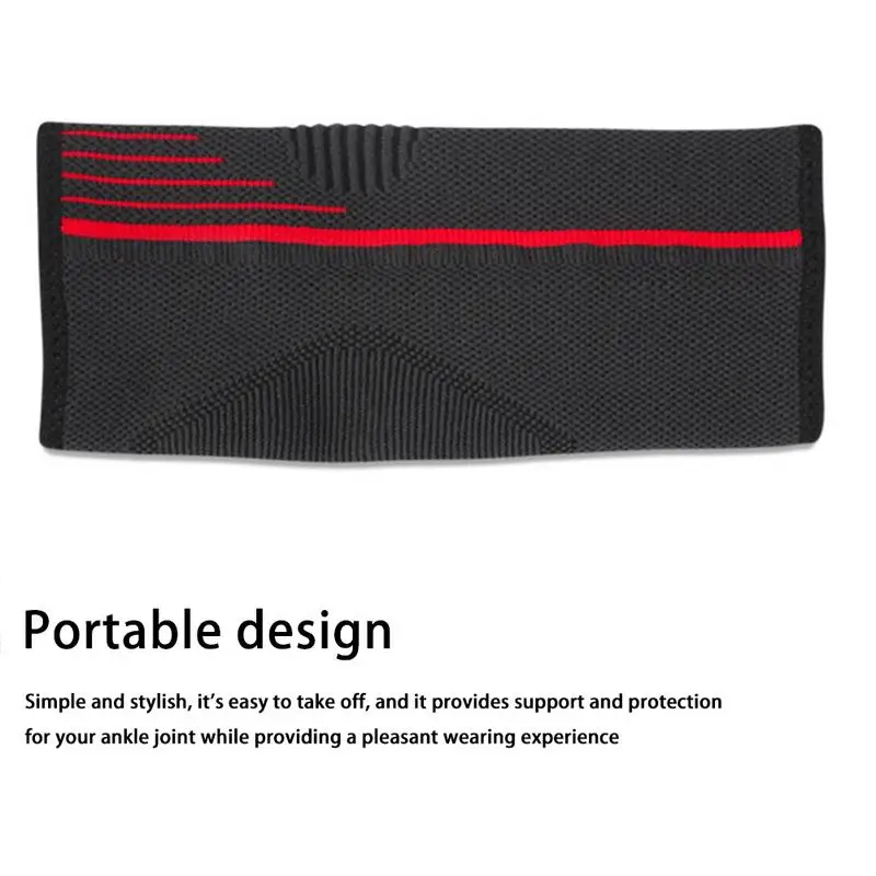 Вязаный спортивный фиксатор для голеностопа гвардии Открытый протектор