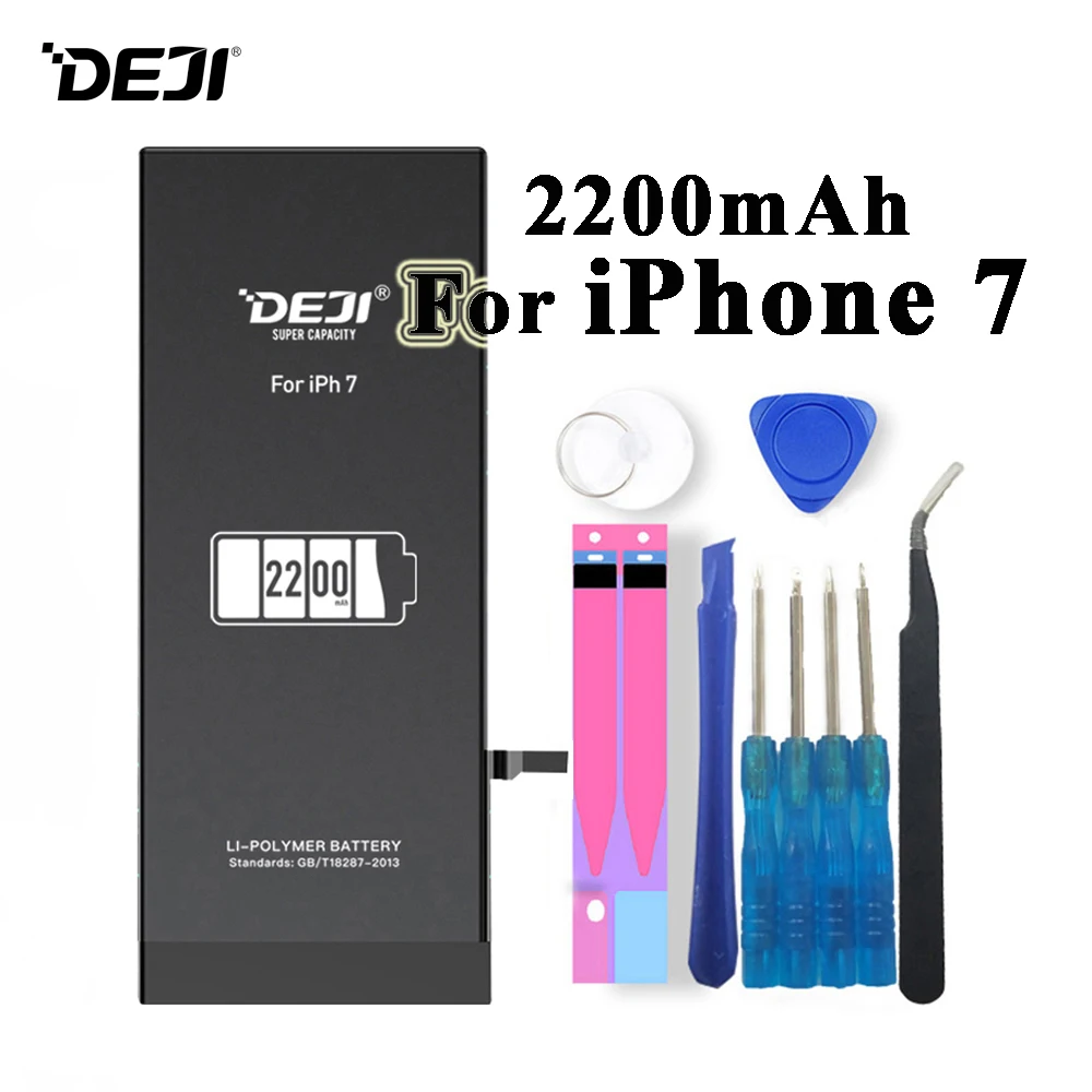 Deji Аккумулятор для Apple iPhone 5S SE 6 6s 7 4s 5 8 X 6Plus 6sPlus 8Plus Plus iPhone7 1430mAh 3410mAh сменный литий
