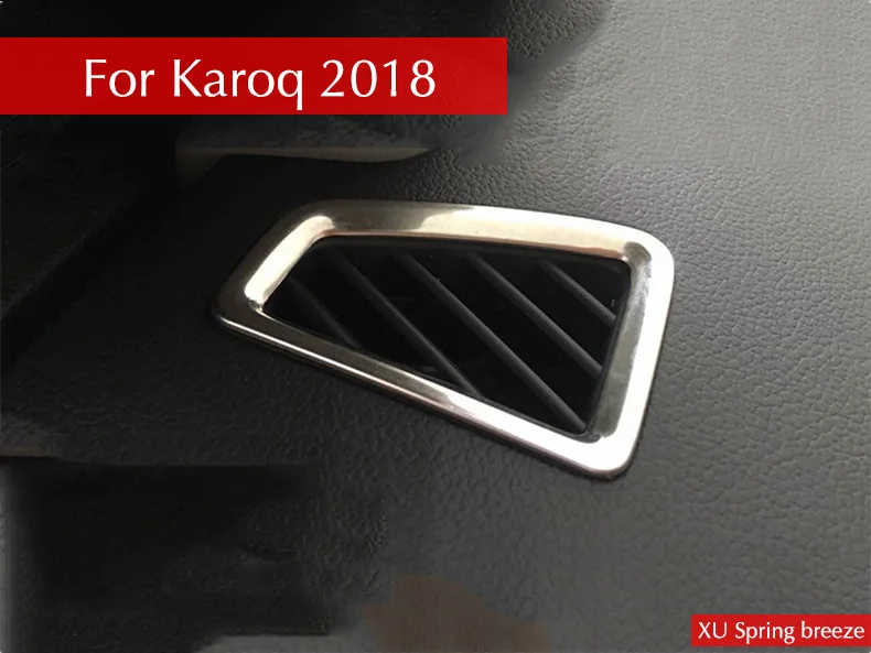 Автомобильная панель A pillar Air Outlet Vent Trim Frame Cover Sticker Car Styling 2 шт./компл. для Skoda Karoq 2017