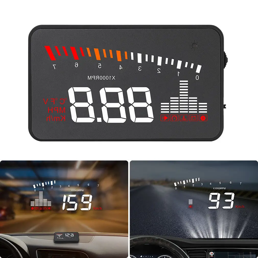 Для X5 OBD II универсальный автомобильный комплект головной светодиодный дисплей HUD