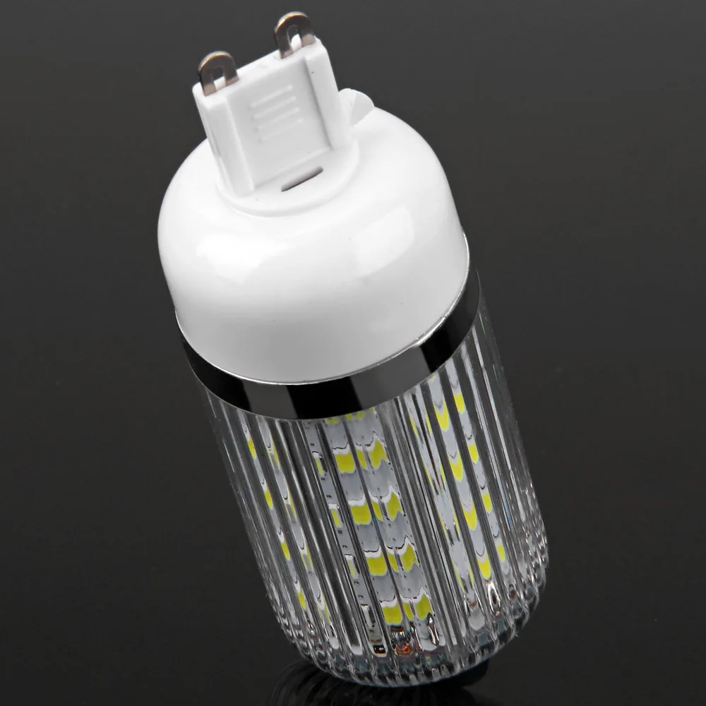 G9 7 Вт SMD 5730 36 светодиодов с регулируемой яркостью лампы серебро краями лампа