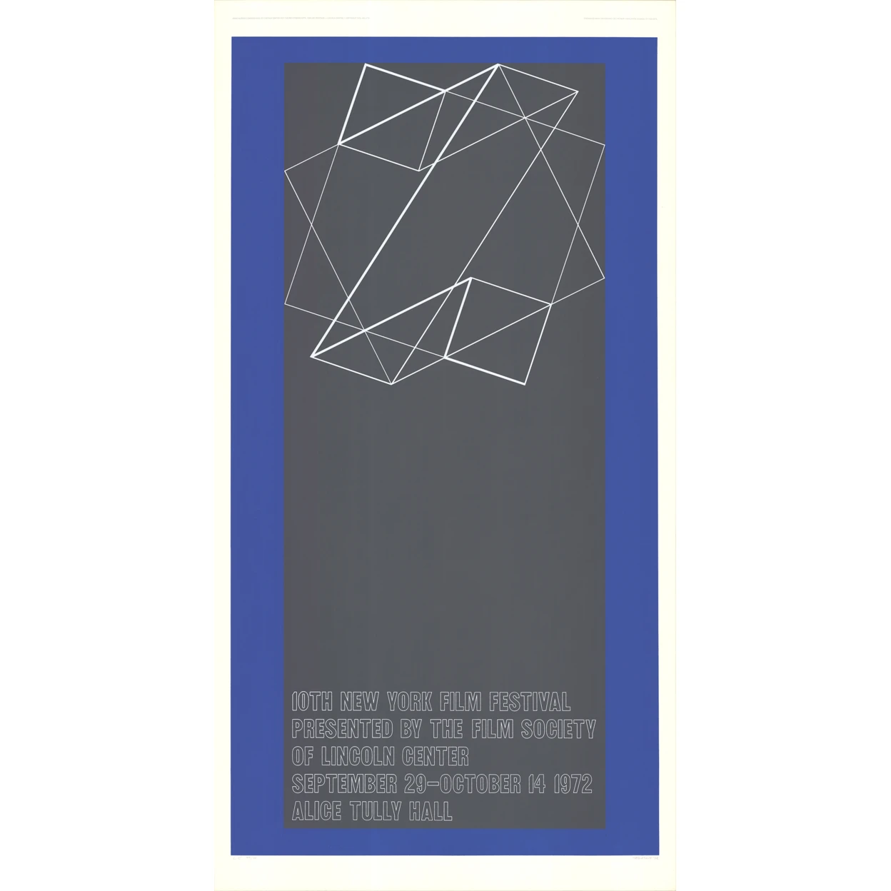 Josef Albers-10-й кинофестиваль в Нью-Йорке-1972-подписано | Дом и сад