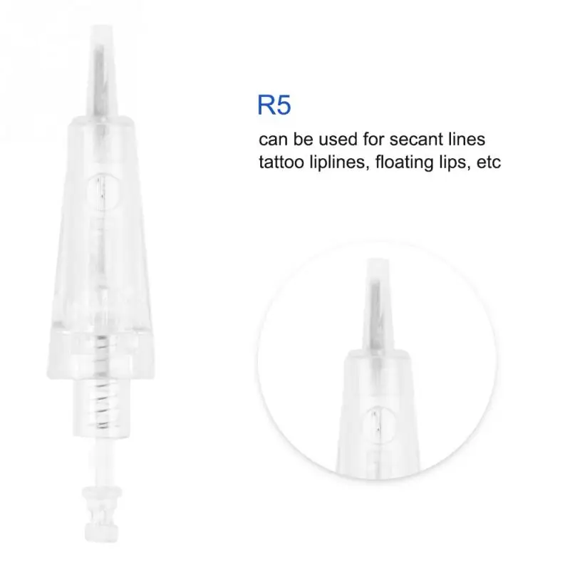 6 типов полуперманентных картриджей для тату бровей микро-иглы одноразовые