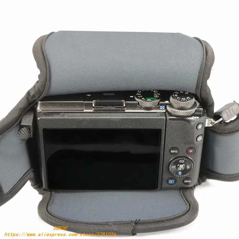 Мягкий чехол для камеры Canon EOS M5 M50 15 45 мм сумка беззеркальной переноски