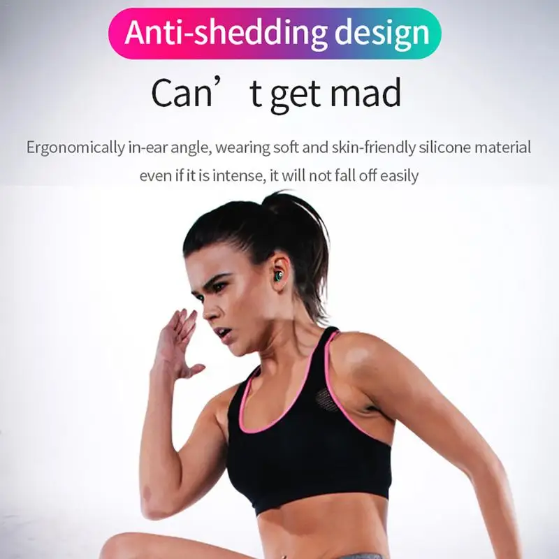 

Bluetooth V5.0 Wireless Earphone Dual-call Low-power Stereo Handsfree Earbuds Sport Earbuds Headset For Phone With Mic